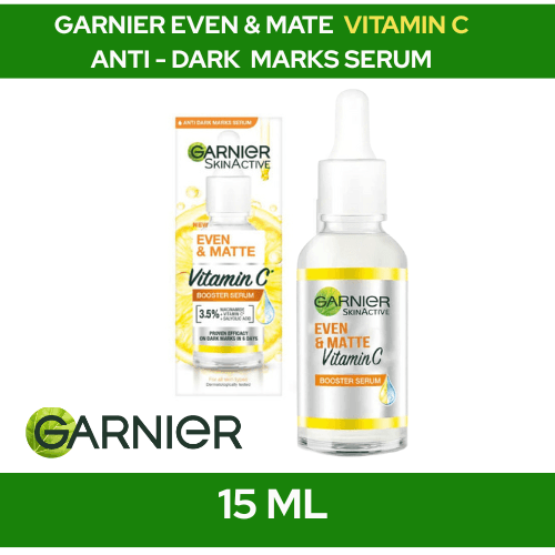 Garnier Anti Dark Marks Even & Matte Vitamin C Brightening Booster Face Serum 15 ml