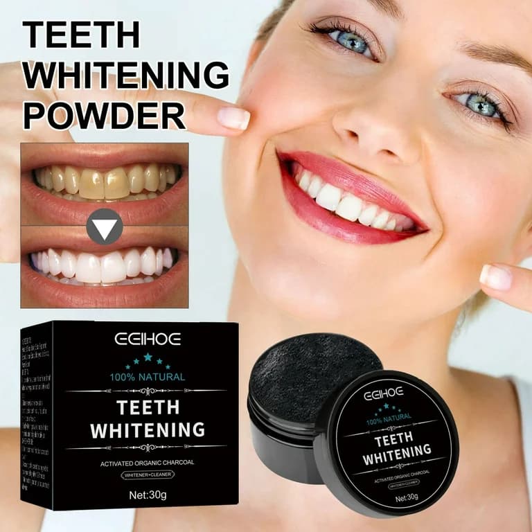 Natural Teeth Whitening Activated Charcoal Teeth Whitening Powder