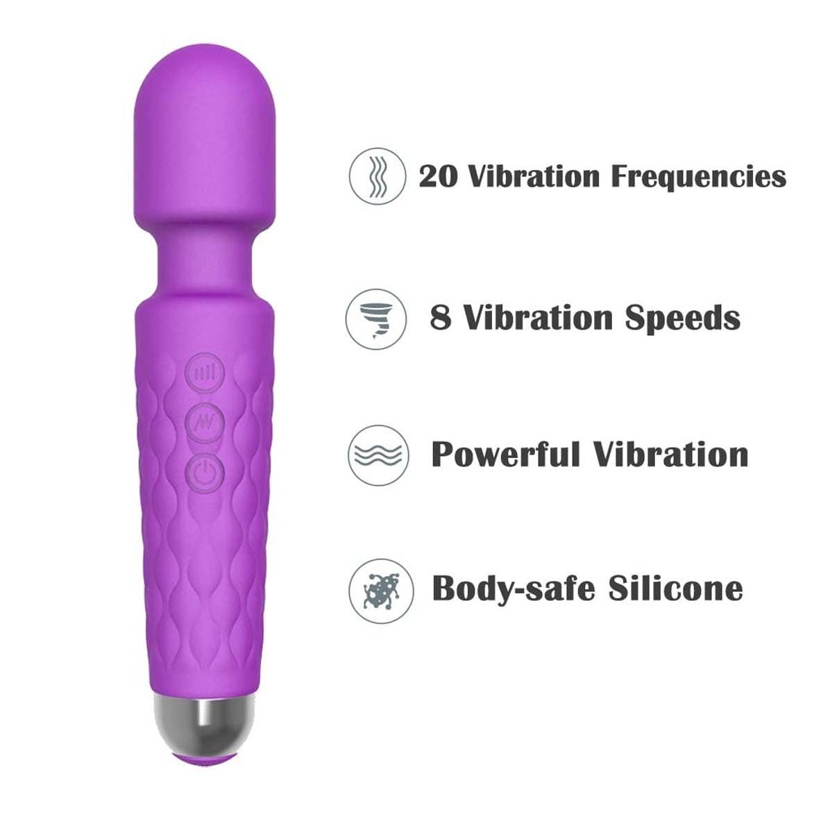Khufuzi Wand Massager Cordless AV Vibrator Adult Sex Toys