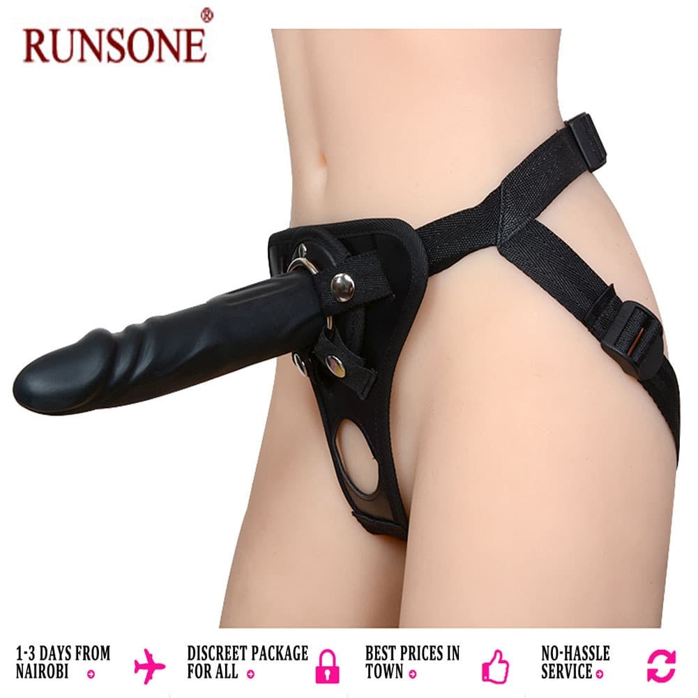 Khufuzi Large Dildo With Adjustable Strap-on Harness Universal Adult Sex Toy For Women Lesbian Men