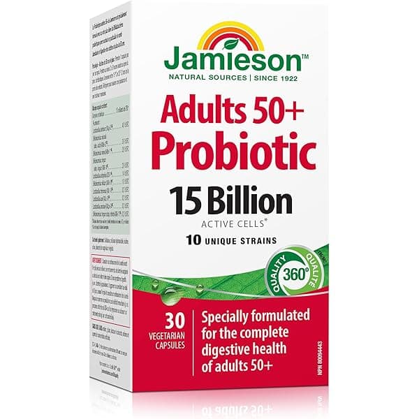 Jamieson Adult 50+ Probiotic 15 Billion Complex Vegetarian Capsules  30S