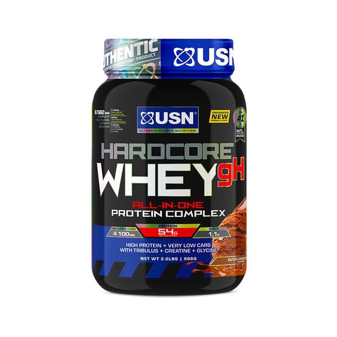 USN HardCore Whey GH - 908g (2 Lbs) - Dutch Chocolate