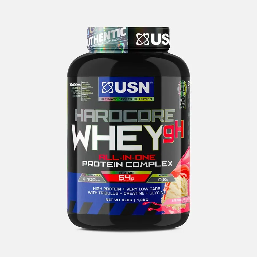 USN Hardcore WHEY Protein - Strawberry- 2Kg