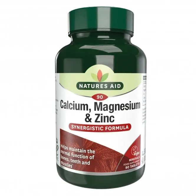 Natures Aid Calcium Magnesium & Zinc Tabs 90s thumbnail 1