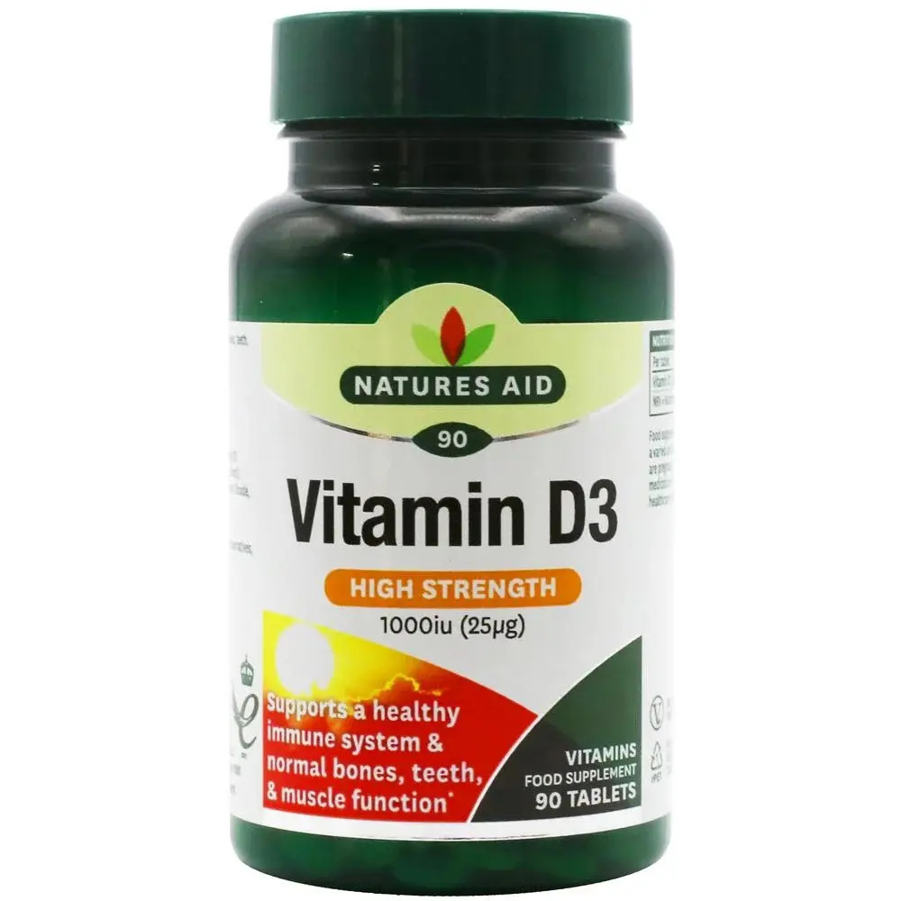 Natures Aid D3 1000iu Tabs 90s