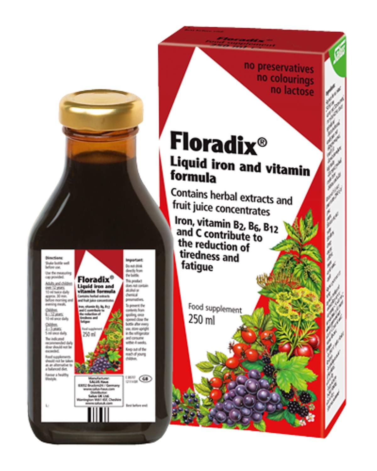 Floradix Floravital Liquid Iron and Vitamin Formula
