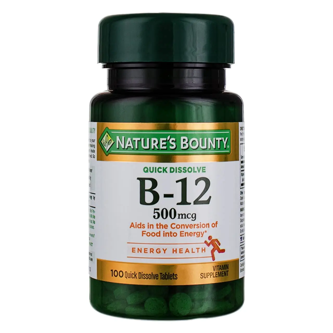 Natures Bounty B12 500Mcg Quick Dissolve Tabs 100S