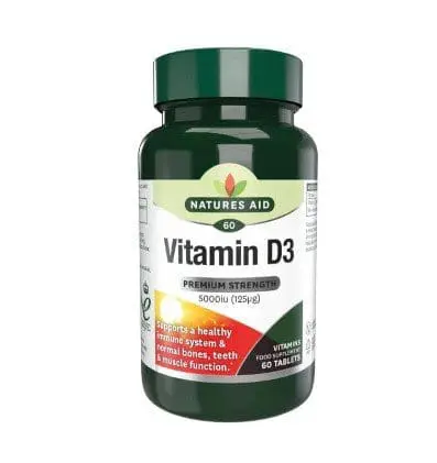 Natures Aid D3 5000iu Tabs 60s