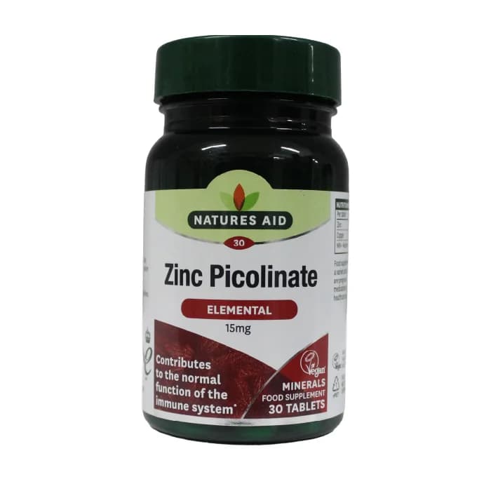 Natures aid zinc picolinate 15mg 30s