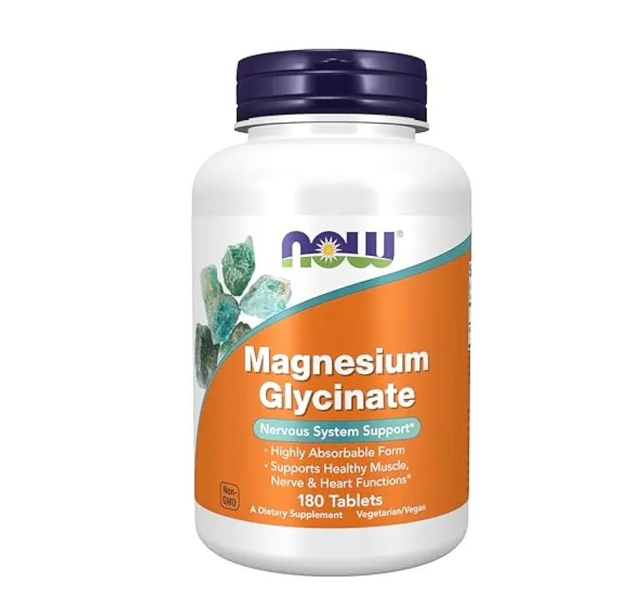 Now Magneisum Glycinate 200Mgs Tabs 180S